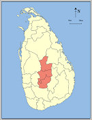 Administrative Area of Central Province, Sri Lanka